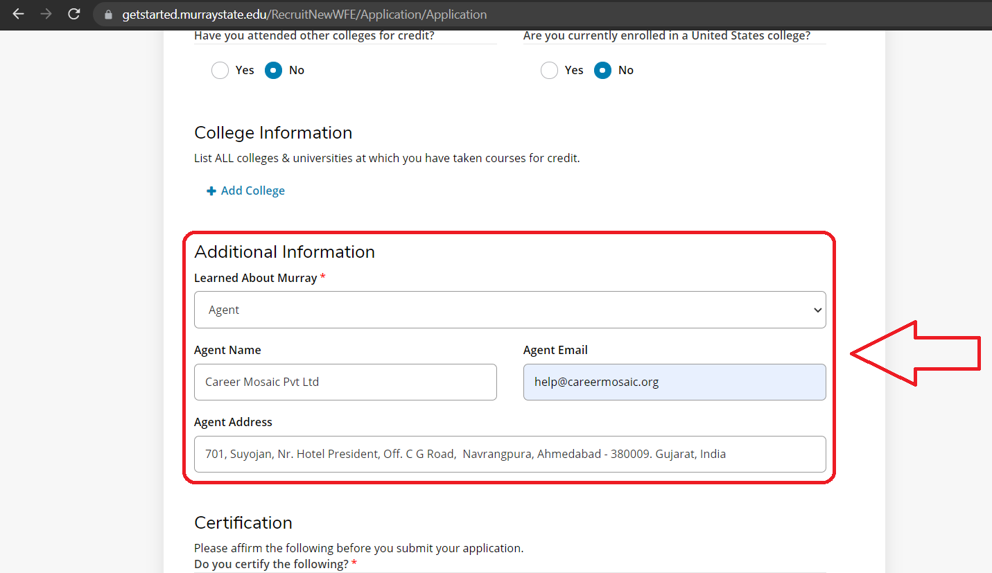 FIT agency authorization Step 1